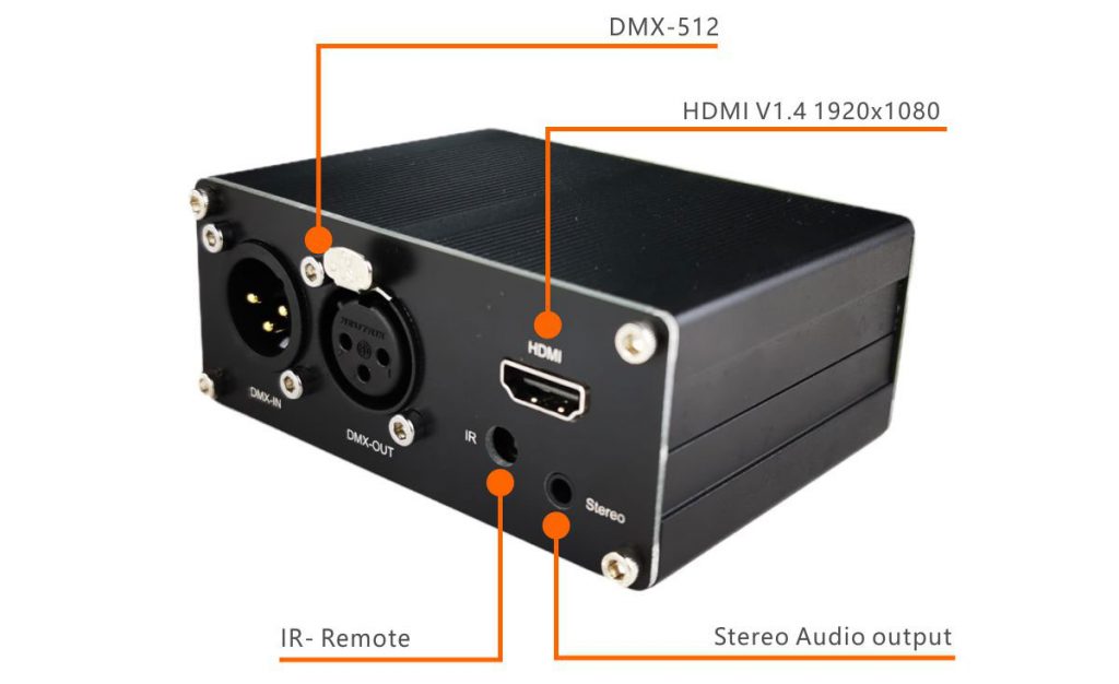 DMX HDMI Player Rear