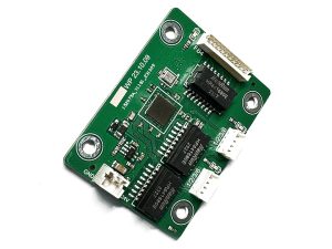 Outdoor waterproof FB4 network port board WP 23.10.09 with FB4 header and two 1/2/3/6 pigtail headers