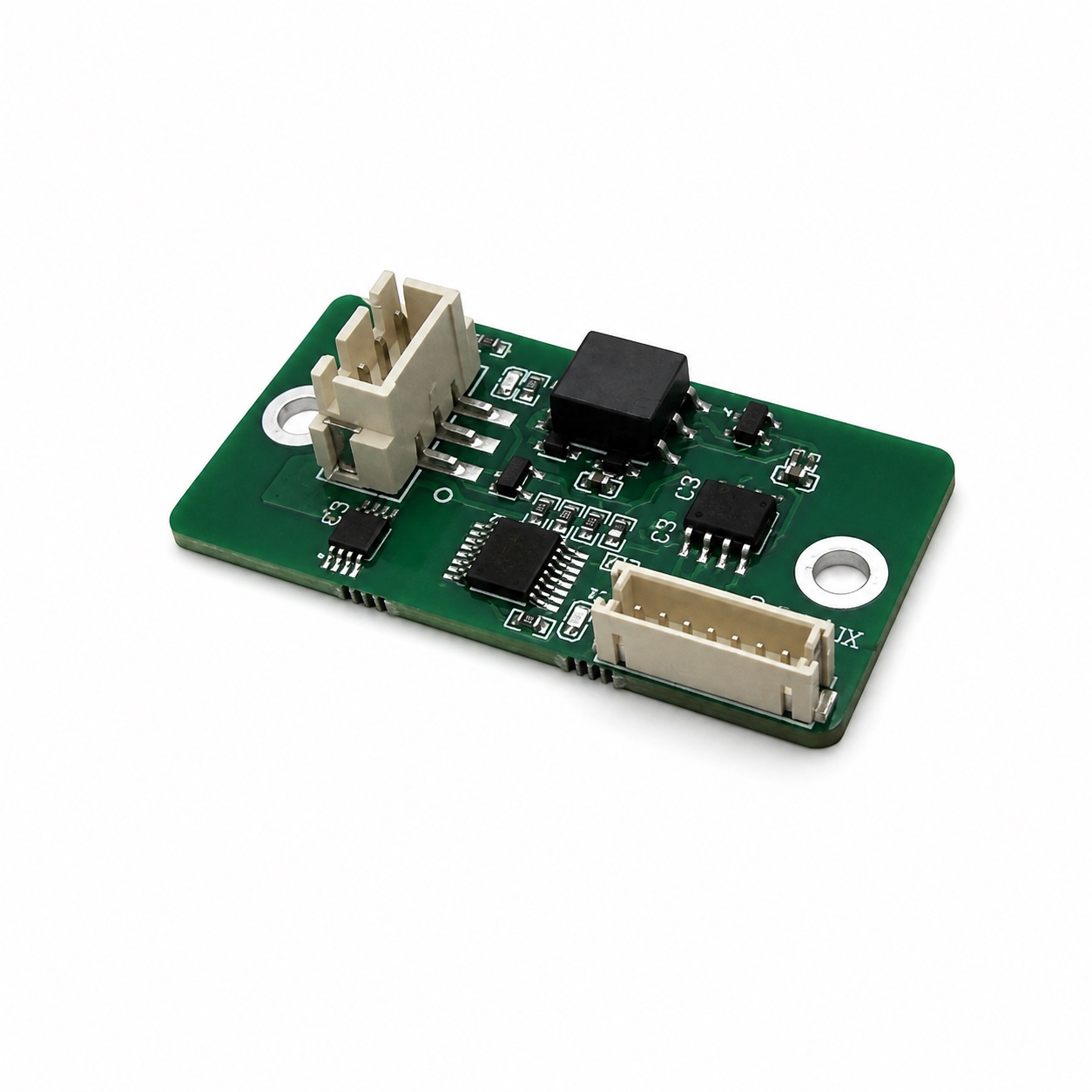 FB4-DMX WPISO isolated DMX512 receiver module, angled view of the DMX input connector