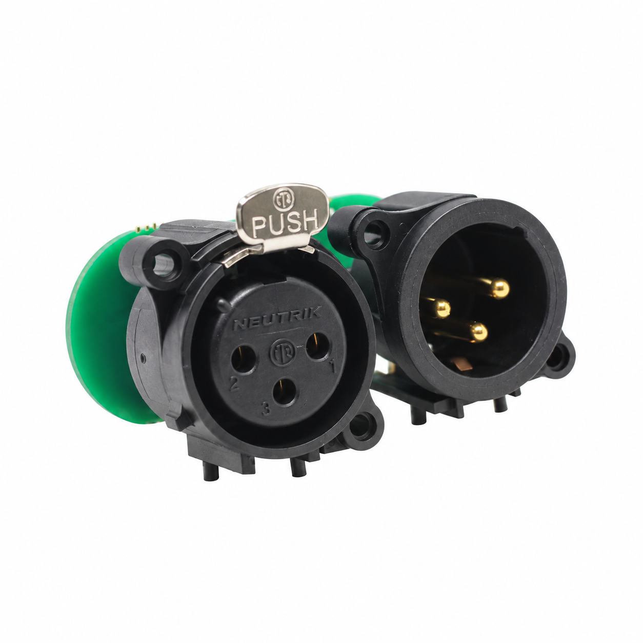 DMX NWP interface with pre-soldered standard XLR connectors
