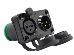 DMX WP interface with pre-soldered waterproof XLR connectors